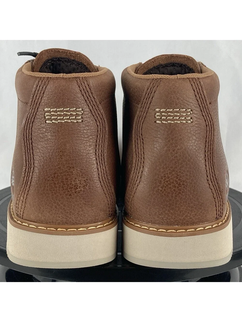 Men’s Size 8 Timberland Redwood Edge Mid Lace Chukka Ankle Boots Brown Leather